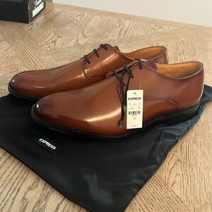 Mens brown dress shoes NWT
